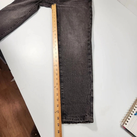 Good American Good Girlfriend High Rise Black Wash Loose in the Leg NWT Jeans 00 - Picture 14 of 15